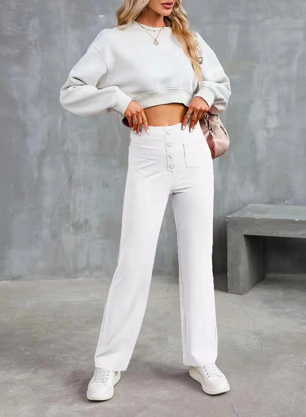 ✨End-of-season Sale 50%) Women's Casual High Waist Stretch Pants