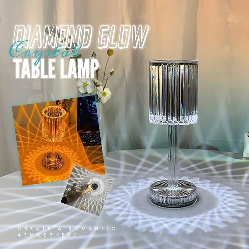 Crystal Table Lamp Touch Remote Control Night Lamp Rechargeable Bedside Lamp Night Lights Acrylic Home Decor Lighti Decoration
